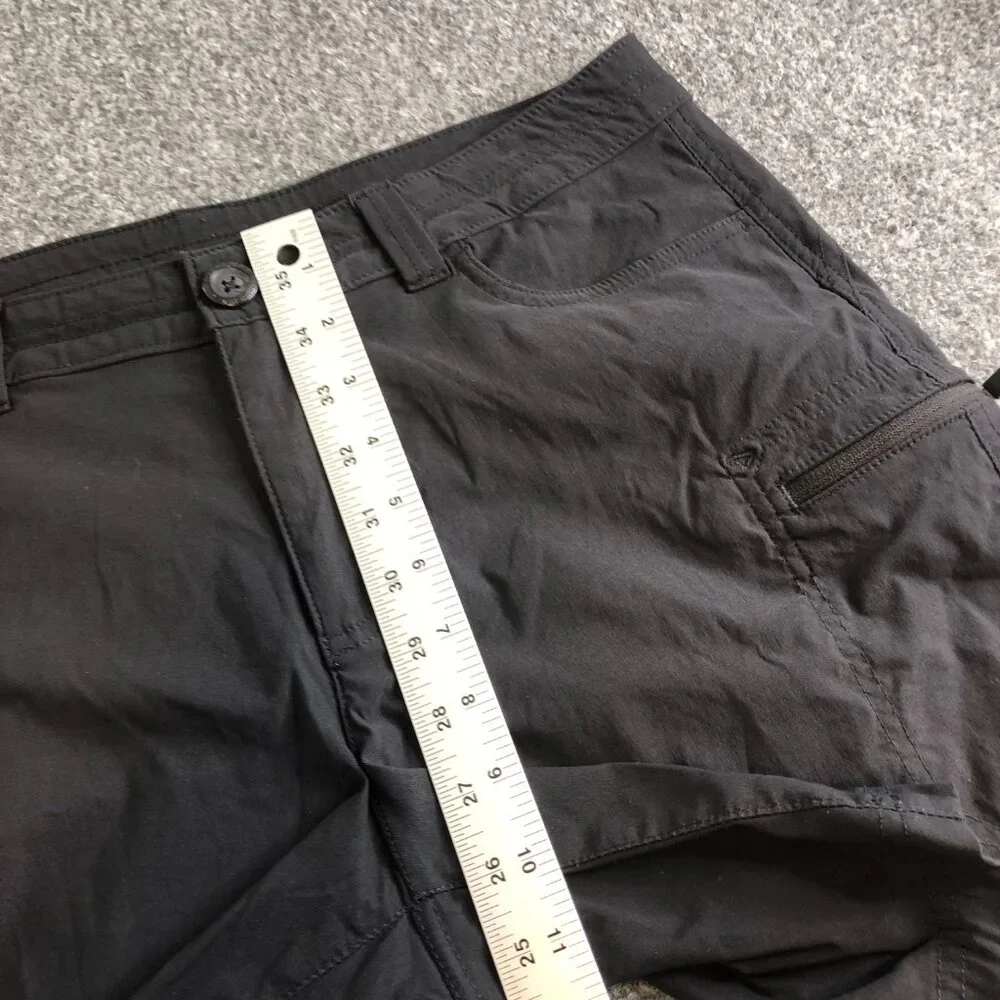Eddie Bauer First Ascent Shorts Womens 10 Black Hiking Stretch Lightweight - Picture 6 of 10